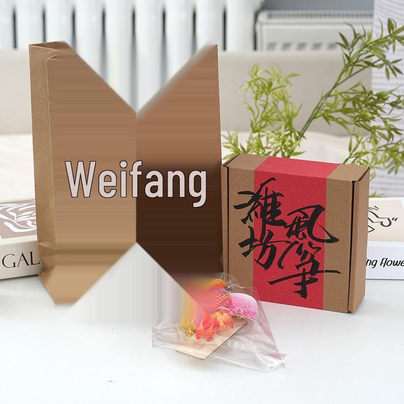 Китайский бумажный воздушный змей Музыка ветра: Подвесное украшение и сувенир в традиционном стиле 10cm