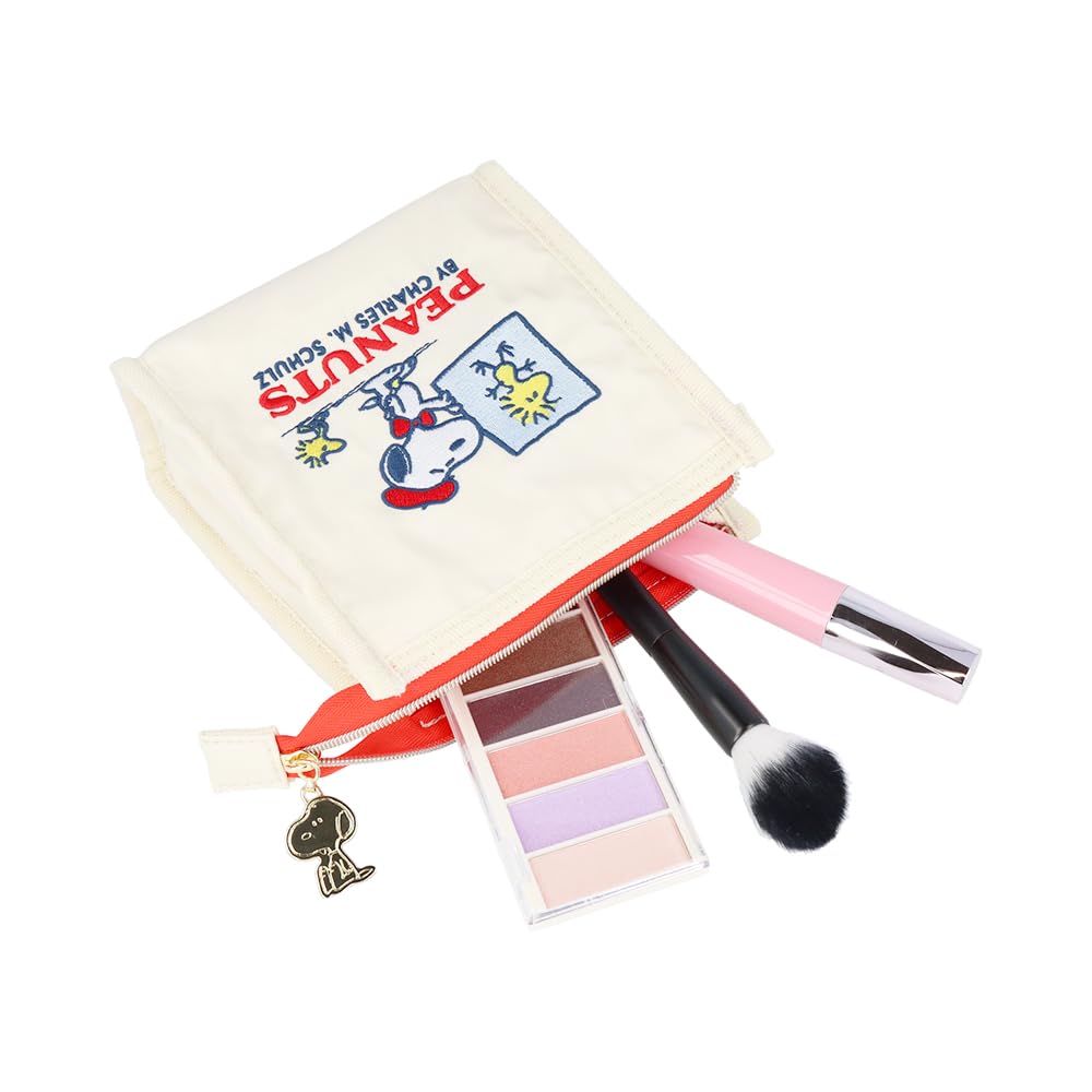 Stationery Snoopy Freestanding Bon S2332558 Sun-Star Pouch, Voyage!, Ivory,