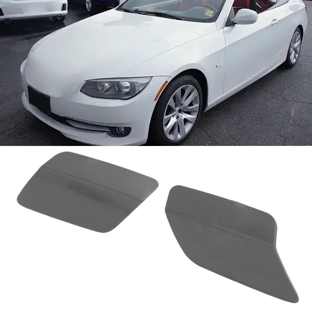 Headlight Washer Cover Replacement for 3 Series E92 E93 2011-2013 61677253394 Bumper Headlight Washer Spray Nozzle  