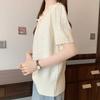 Navava Women Lovely Lace Round Neck Short Sleeve Knit Nk3076