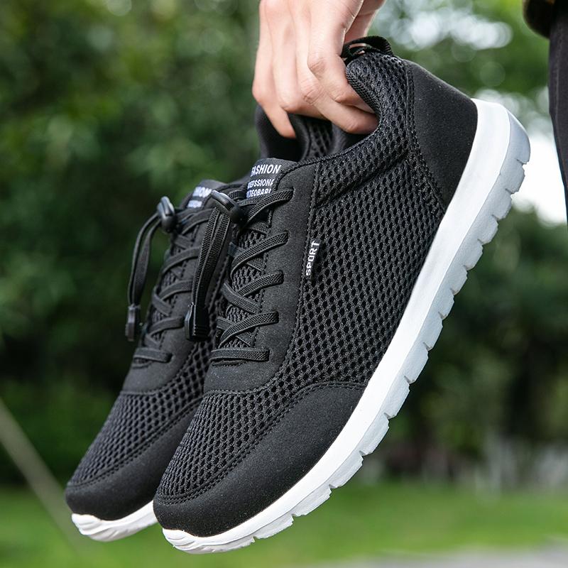 

Мужская обувь Новая повседневная обувь для движения На шнуровке Мужские кроссовки Сетчатая обувь для ходьбы для мужчин 39
