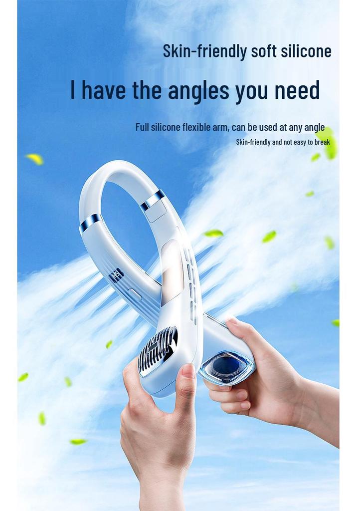 Portable Neck Fan | 5-Speed Quiet Design | USB Rechargeable | Long Battery Life | Stay Cool