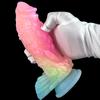 Candy Color Luminous Dildo Fluorescent Mixed Color Dildo Soft Alien Anal Plug Potřeby pro ženy pro dospělé sexuální hračky Tekuté