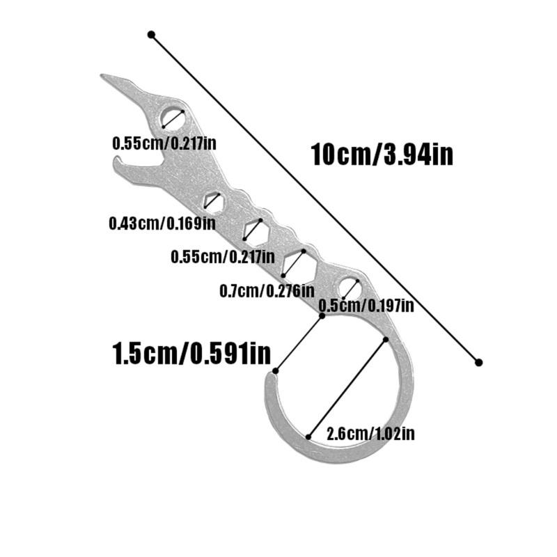 Small Crowbars Open Wrench Portable Multifunctional Bottle Opener Window Breaker Outdoor Camping Tool Easy to Use