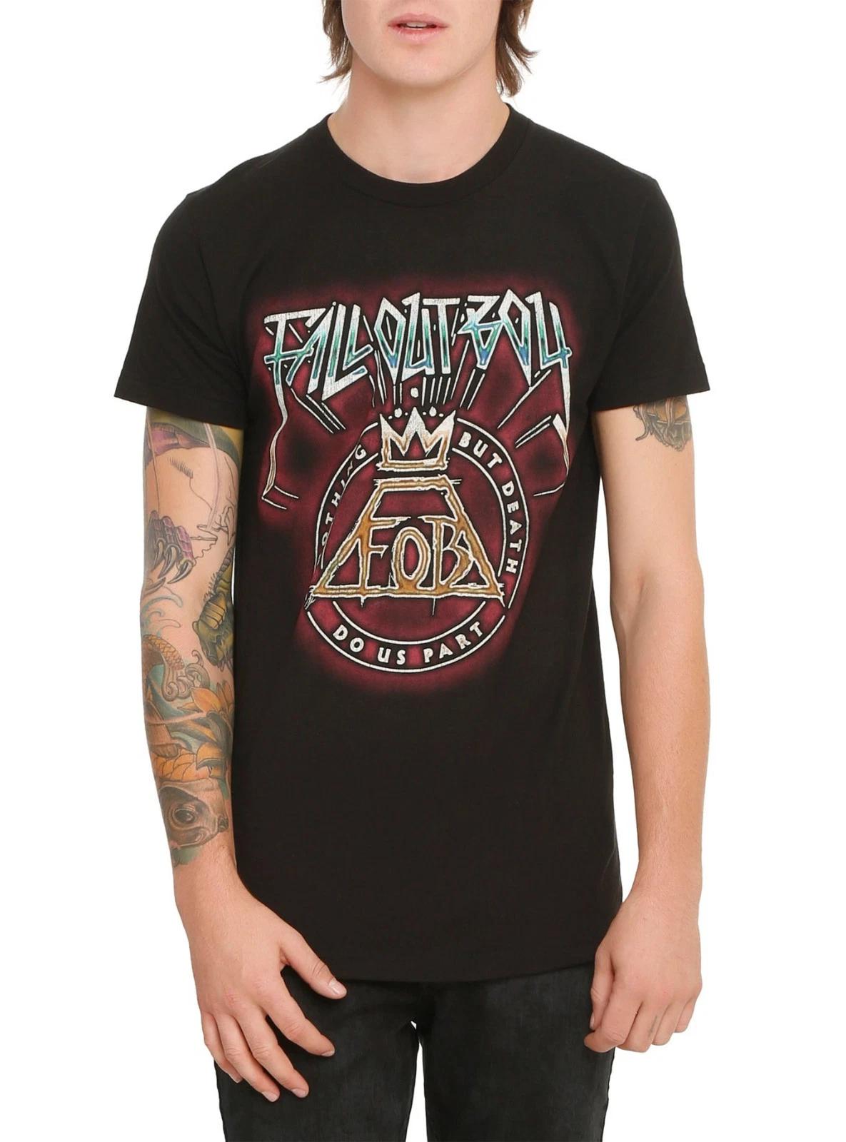 

Fall Out Boy Mens FOB Nothing But Death Do Us Part Black Shirt New XS, S 2XL