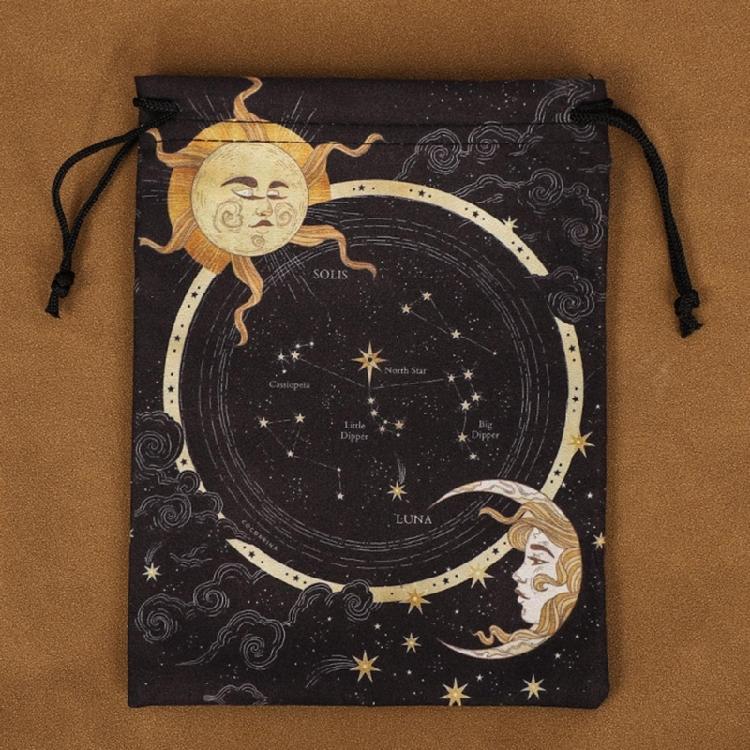 Wahrsagerei Tarots Beutel Brettspiel Mini Schmuckverpackung Aufbewahrungsbeutel Geschenktüte