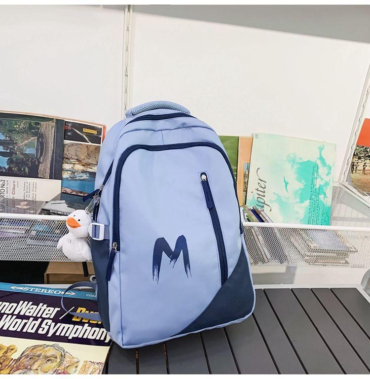 Schoolbag high value, lightweight, simple and versatile women's backpack, student schoolbag, backpack, large capacity computer bag, leisure feeling