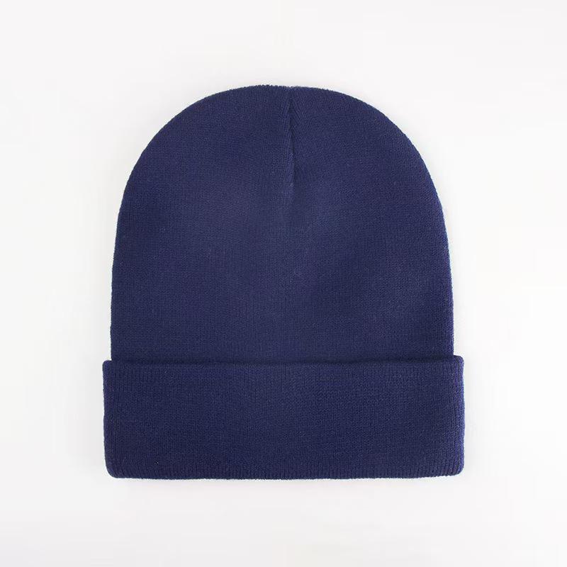 Fluorescent Knit Wool Hat: Versatile, Trendy, Solid Color for Men & Women, Perfect for Autumn & Winter. Warm Pull-On Candy Color Cold-Weather Hat.