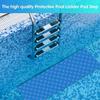 Swimming Pool Ladder Mat - 9"x35.4" Non-Slip Pool Step Pad-Medium Swimming Pool Mat Safety Liner for Swimming Pool Liner and Stairs Protectiveblue2 Ro