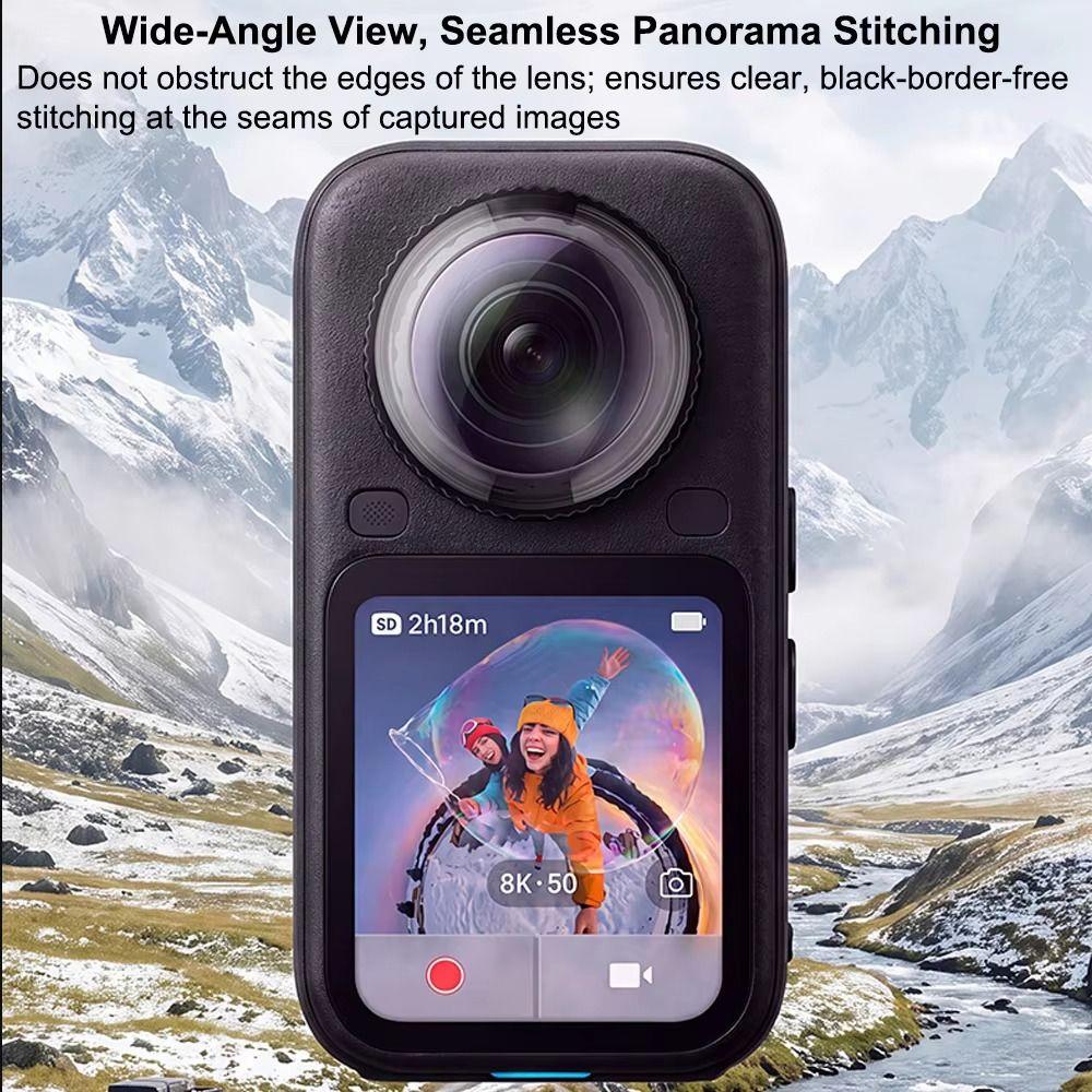 Plastic Lens Guards Anti-Scratch Protective Lens Cap for Insta360 X6 Panoramic Camera Accessories