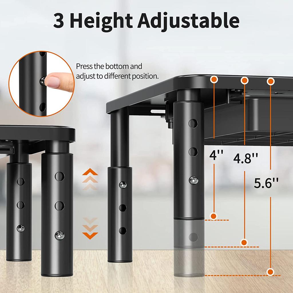 Monitor Stand Laptop Riser Stands Desktop Shelf Storage Rack for Pinter Keyboard