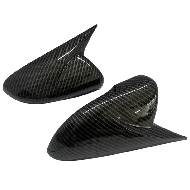 2x Carbon Look sidovingsspegelskydd för VW för Volkswagen Golf 6 MK6 GTI GTD 2009-2013 sidobackspegelkåpa