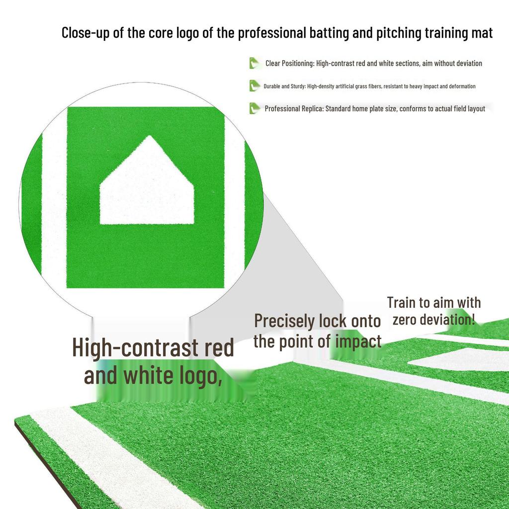 SEEKFUNS Portable Baseball & Softball Pitching/Batting Practice Mat for Outdoor Sports