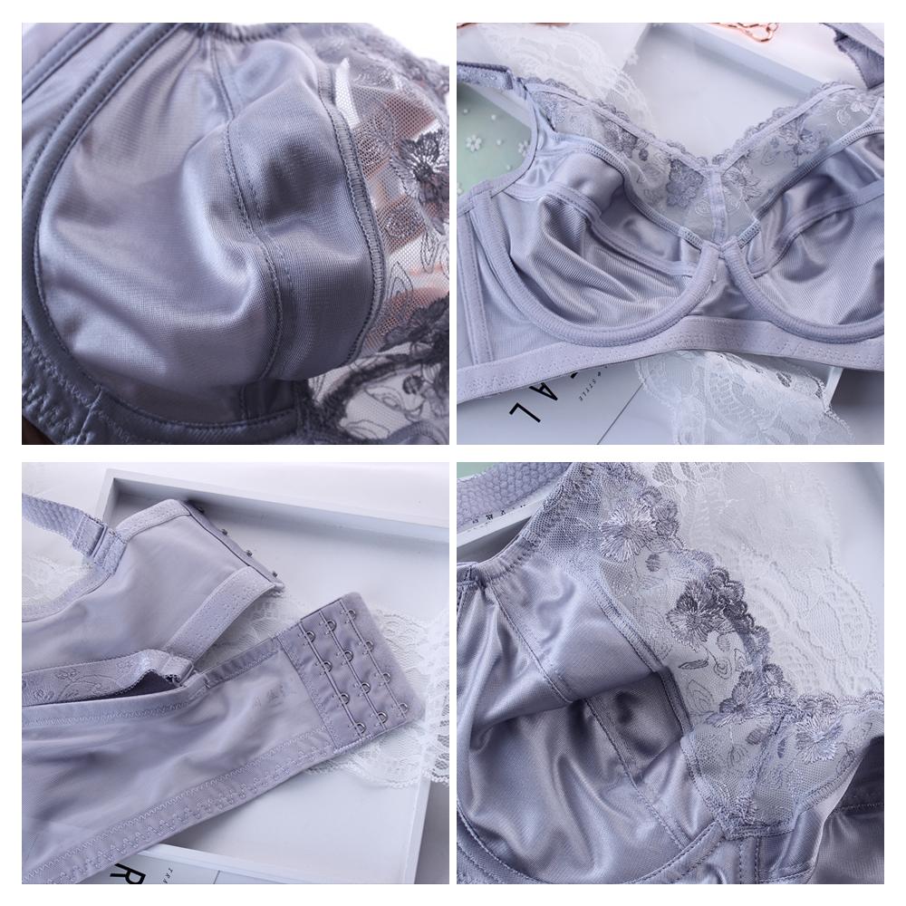 Dámská hladká sexy podprsenka s plným zakrytím s kosticí nevyztužená 34 36 38 40 42 44 46 48 BCDEF