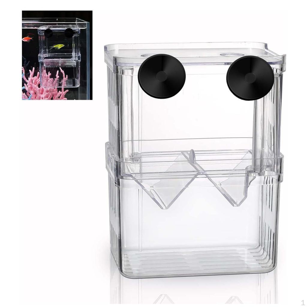 Breeding Box Fish Tank Reptile Hatchery Aquatic Pet Case for Small Animals Tortoises