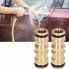 4pcs Brass Pipe Fittings Leak-Proof Seal Quick Connect For Irrigation Watering Garden Pipe Fittings Easy Installation