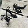 Sexy Square Toe High Heel Women's Sandals Summer 2026 Fashion Elegant High Heel Stilettos Open Toe Banquet Black Women Sandals