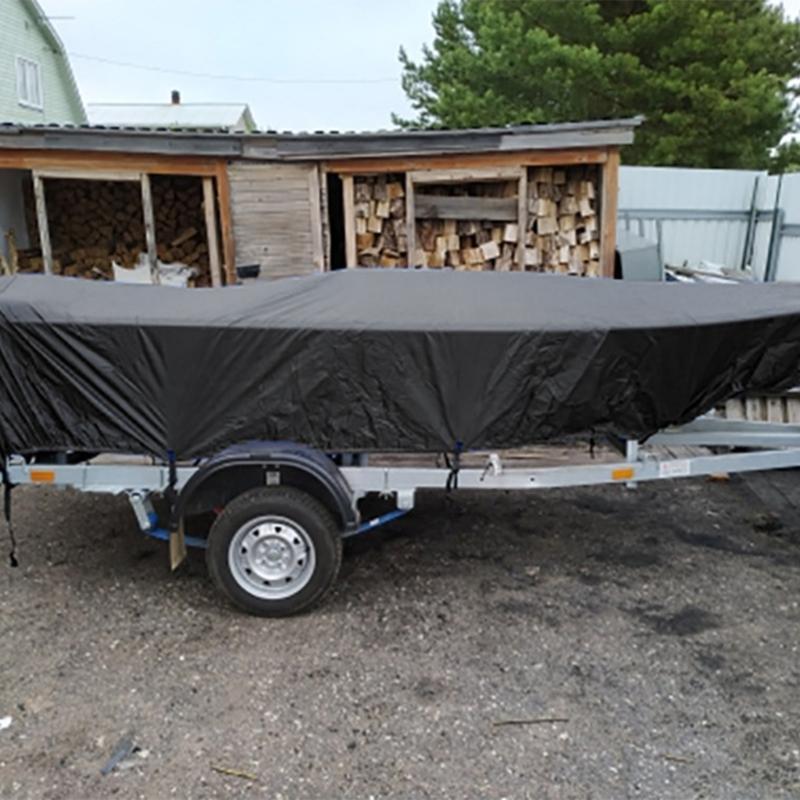 Packung mit 1 wasserdichter 210D Oxford Bootsabdeckung mit UV-Schutz, reißfest, für V-Rumpf Boote von 11 bis 13 Fuß