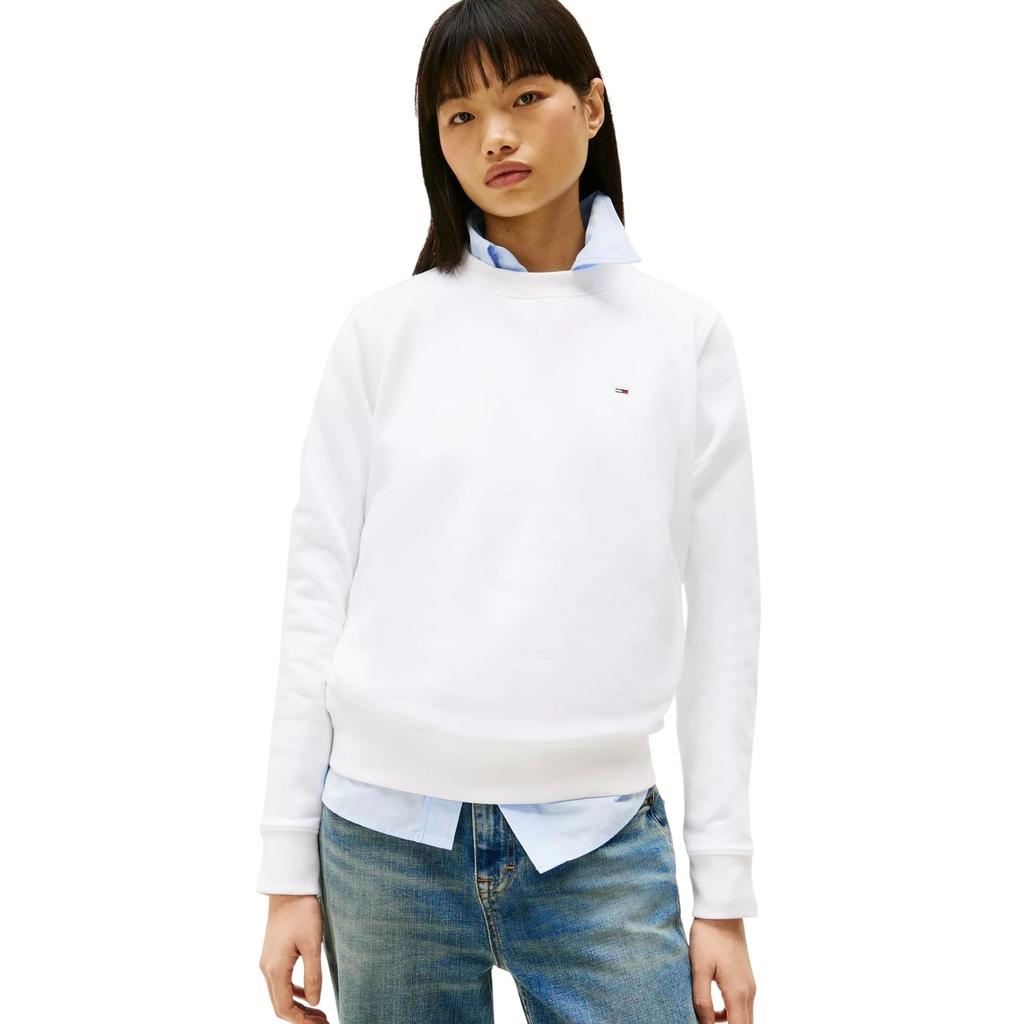 Tommy Jeans Womens/Ladies Embroidered Logo Brushed Fleece Sweatshirt
