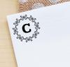 Printtoo Alphabet C Monogram Octagon Celtic Swirl Frame Self Inking Rubber Stamp Office