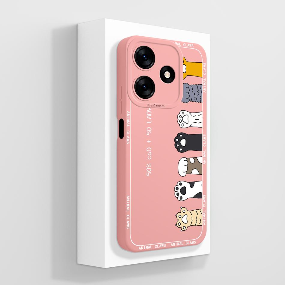 For Tecno Spark 10 Pro 10C Phone Case Cute Cartoon Patterns Anti Drop Back Cover For Tecno Spark10 Soft Liquid Silicone Housing