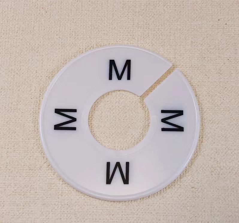 Colorful Round Divider Rings in Sizes XXS-XXXL, Customizable Printing Available