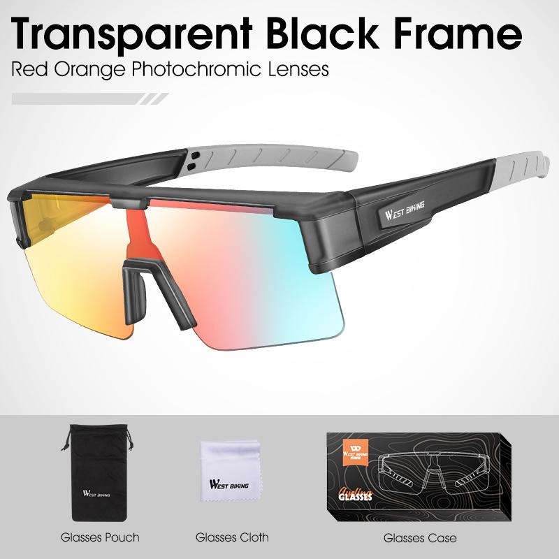 Photochromic Cycling Glasses Fit Over Myopic Sunglasses UV 400 Polarized Fishing Bike Goggles Cool Aesthetic Eyewear