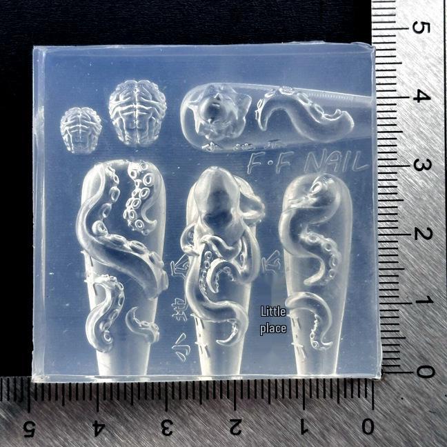 DIY Nail Art 3D Molds: Snake Skin, Swan Lake, Octopus & Monster Brain Series