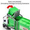 1:32 Toy Garbage Classification Sanitation Truck Models Alloy Diecast Flatbed Trucks Sound Light Doors Opened Pull Back Kid Gift