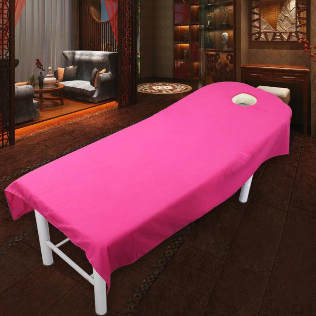SPA Massage Bed Sheets Table Cover With Breath Hole 120cm*190cm