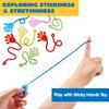 Joyfy Pcs Sticky Hands Party Favors Kids Assorted Stretchy Slappy Fun Fidget Toys Birthday Chirstmas Gift 48/120 for Kid Friendly Entertaining Play