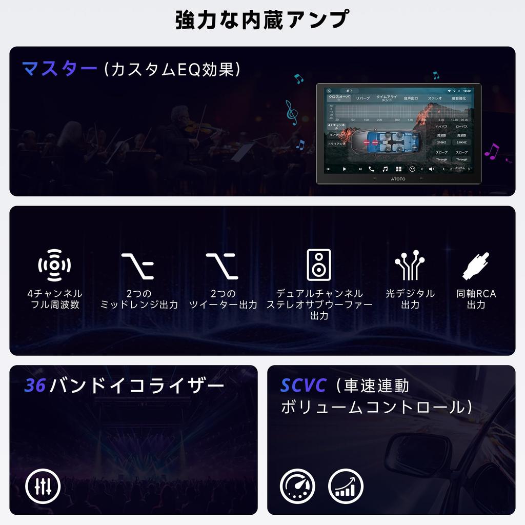 Zoll ATOTOZONE X10G209E Android Auto Doppel-DIN Auto Kabelloses CarPlay Android 4G KI Sprache GPS Dual-Kameraeingang 2 HDMI Split-Screen [9 QLED] Navigation,