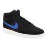 Nike Court Vision Mid Retro Casual Slip Resistant Shock Absorbing Durable High Top Sneakers Men Sneakers Black Blue CD5466-007