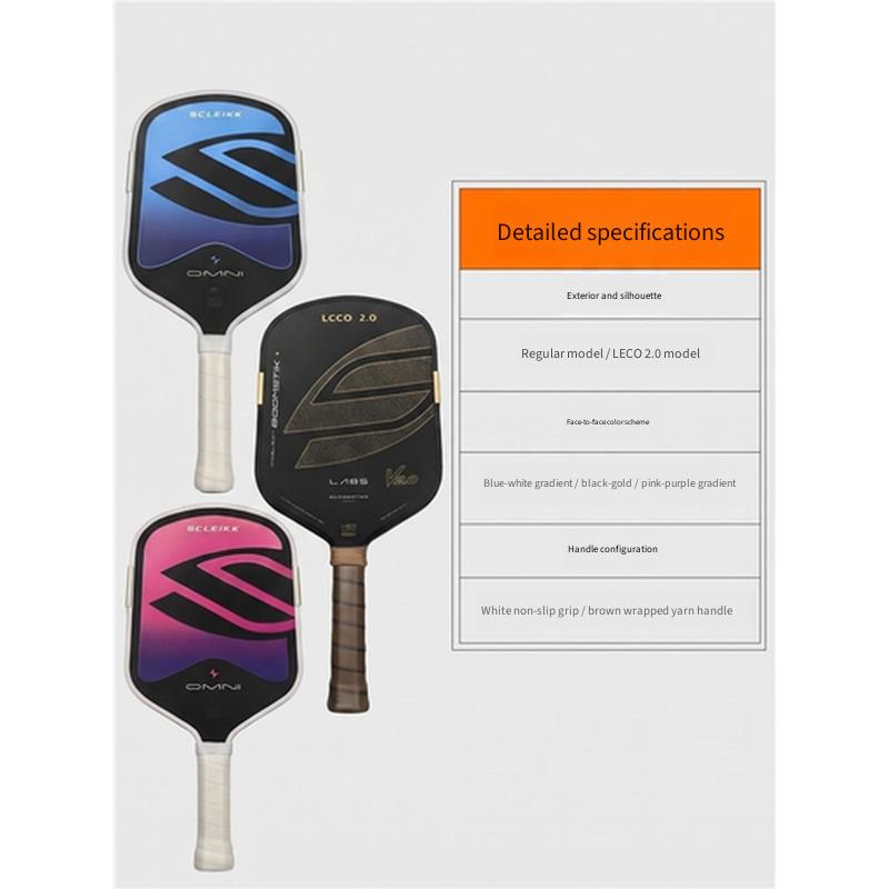 16cm Extended Grip Pickleball Paddle For Advanced Enthusiasts Toray T700 Carbon Fiber Hot Pressed EPP Core Professional Sports Racket