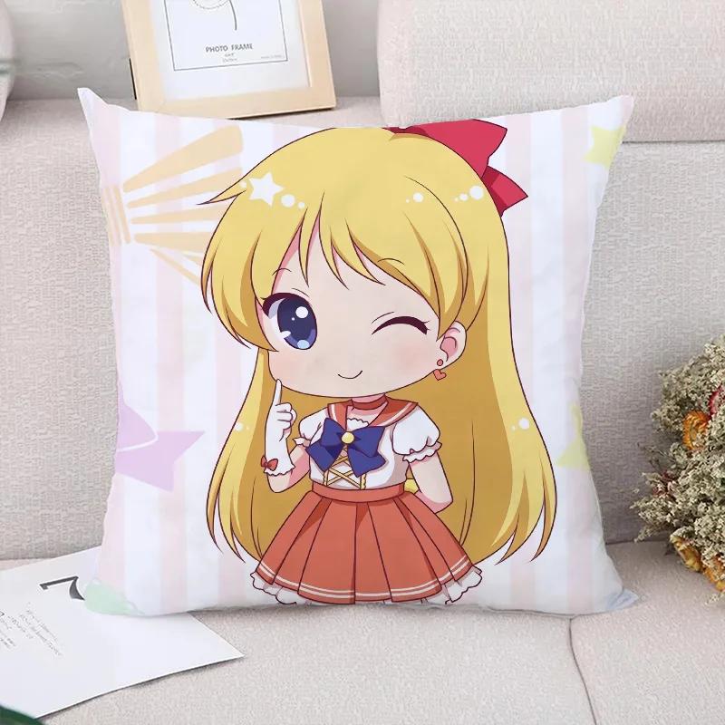 Pillow Cases Decorative Pillows Covers Anime Girl Pillowcase  Pillowcases  Cushion Cover  Fall Decor Sofa Pilow