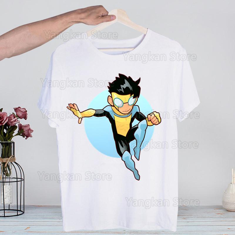 

Мужская футболка Invincible Universe с милым принтом, мужская модная футболка, повседневные топы, короткий рукав 2XL