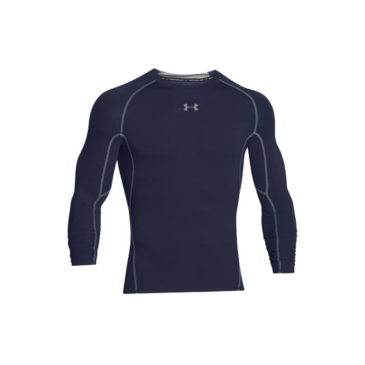 Under Armour Long Sleeve Training Slim Fit Ultra Light Sports Fitness Shirt Men tops Dark-Blue 1257471-410