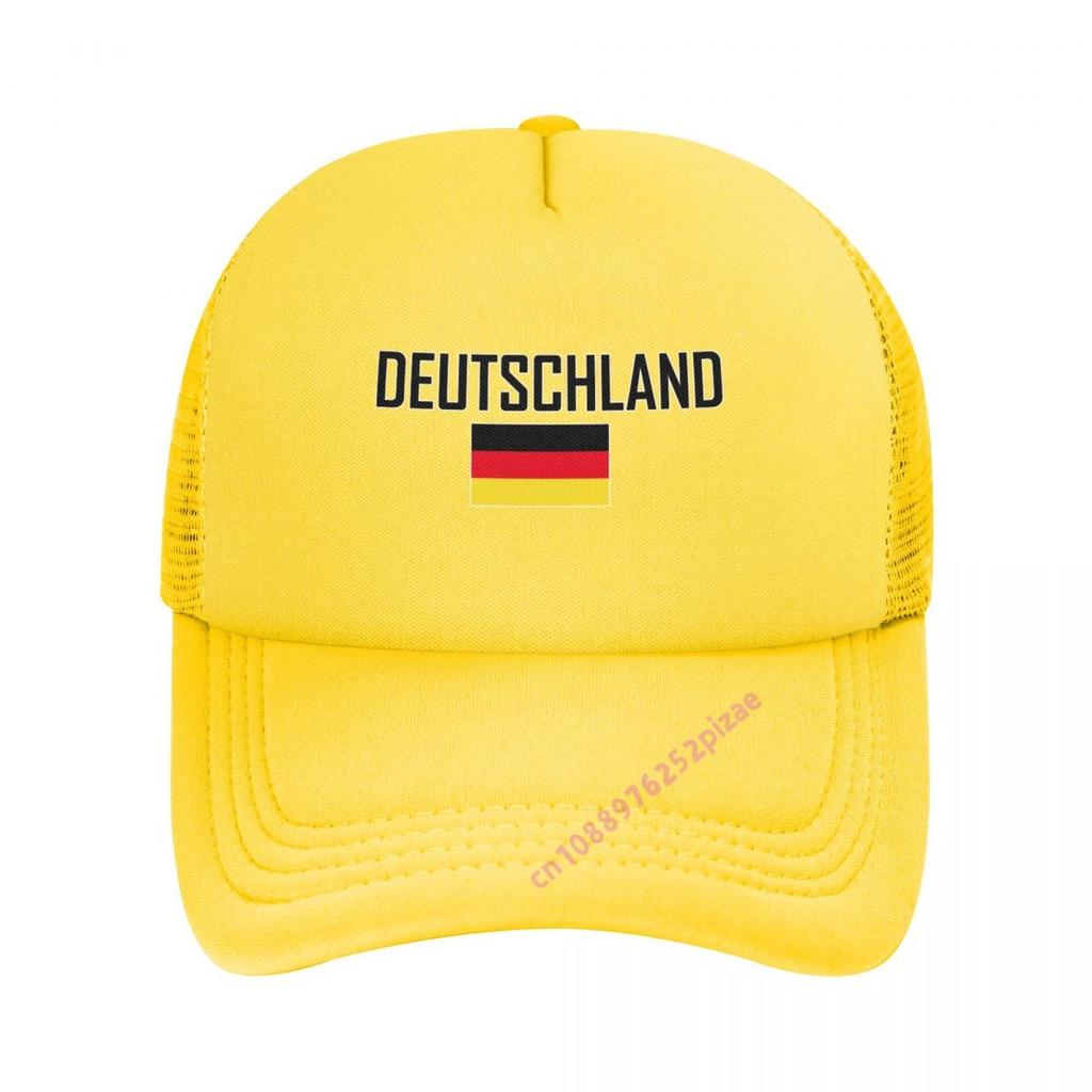 Duitse Vlag Trucker Cap Mannen Coole Baseballpet Zomer Unisex Mesh Net Petten Verstelbare Snapback Voor Sport