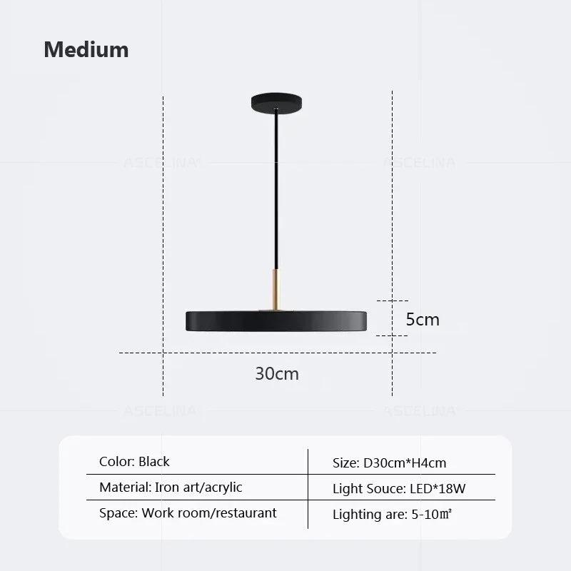 Nordic LED Pendant Light Minimalist Black White Iron Hanging Lamp For Restaurant Living Room Study Bedrooom illumination Fixture