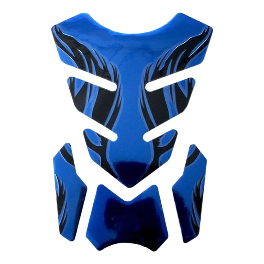 Motorcycle Tankpad Sticker Fishbone 3D Tank Pad Stickers Oil Gas Protector Cover Decoration Flame Motorcycle Accessories