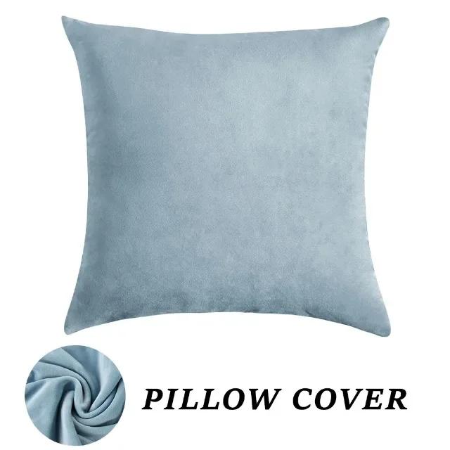 Super Soft Velvet Pillow Cover Stretch Throw Pillowcase for Sofa Bed Decoration Backrest Cushion Cover Home Decor 1pc Squard