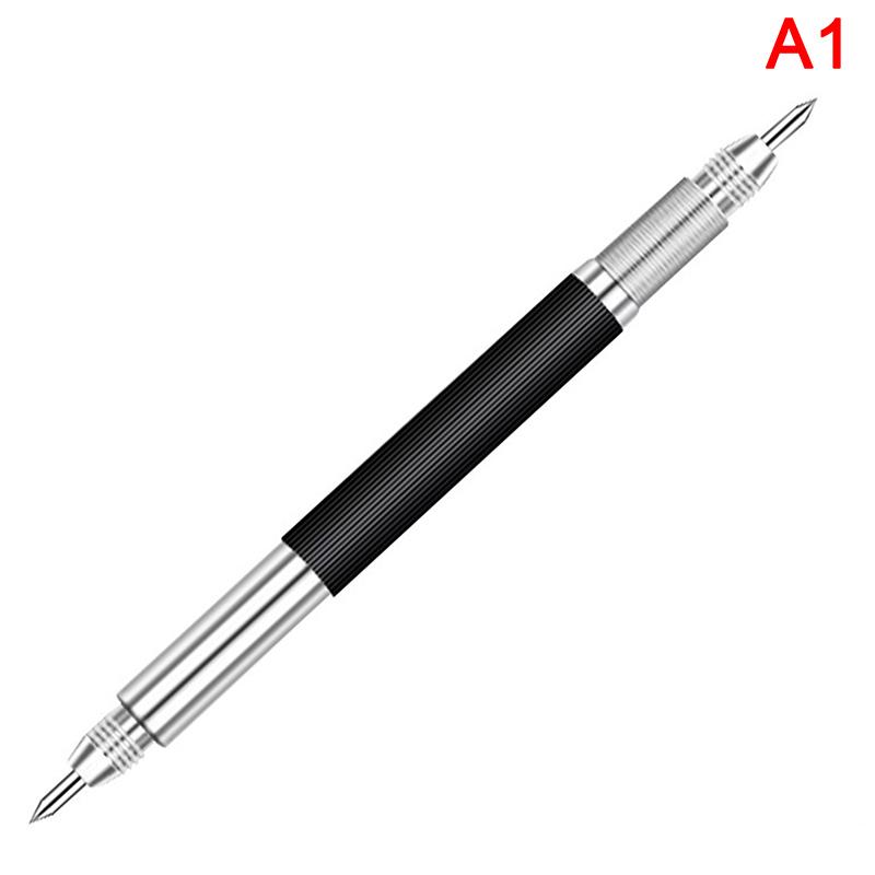 1Pc Alloy Tungsten Steel Tip Double End Sharp Scriber Pen Ceramics Glass Shell