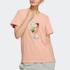 Adidas Originals Cartoon Print Round Neck Short Sleeve T-Shirt Women Tops Pink HR3472