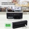 Plastic LED Electronic Alarm Clock Dual Alarm Desktop Clock  Office