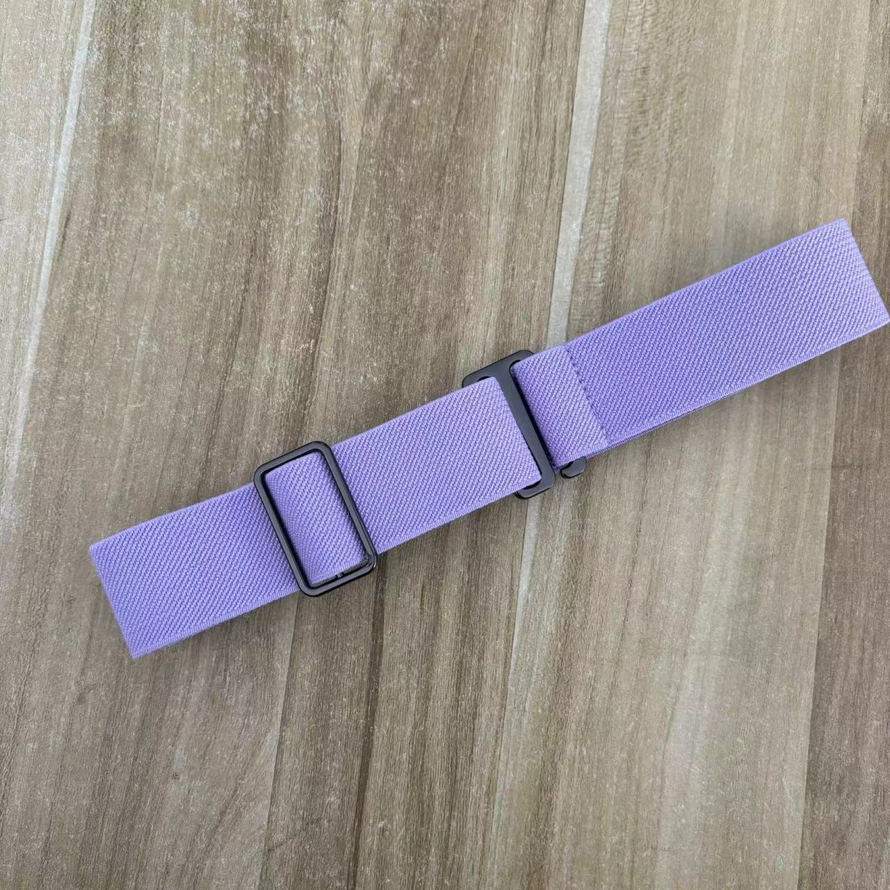 

Невидимый эластичный пояс для женщин, эластичный, регулируемый ремень с плоской пряжкой для джинсов, брюк, платьев светло-фиолетовый