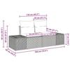 VidaXL Ensemble de Canapés de Jardin 9 Pièces avec Coussins Beige Rattan synthétique 3355889