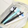 2Pcs Cute Astronaut Press Waterbased Pen Spacemen Creative Retractable Neutral Pen Black Writing Pen School Stationery