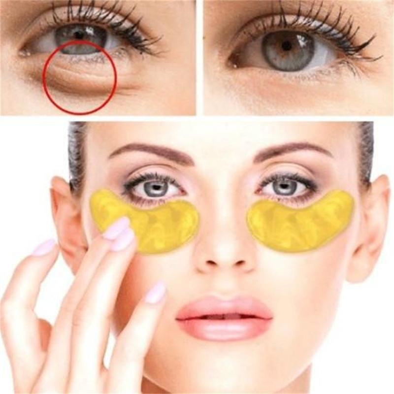10Pair 24K Gold Collagen Eye Mask Anti-Aging Hyaluronic Acid Eye Patches Under Eye Mask
