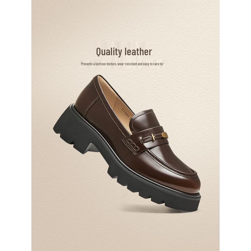 TEENMIX Women s Platform Loafers 34