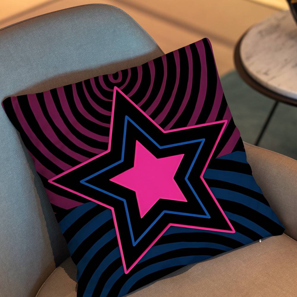 Band Cool Tv Girl Pillow Case Pillow Case Living Room Sofa Cushion Cover Suitable For Home Bedroom Room Decoration